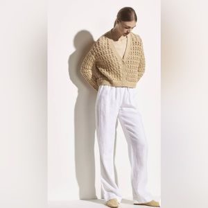 Vince - Open Cable Cardigan in Vanilla